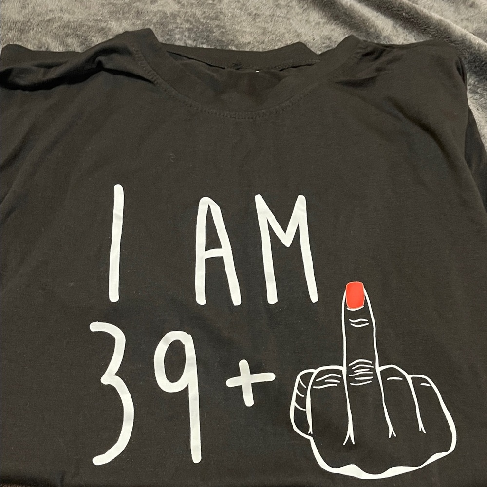 Black Graphic T-Shirt with Bold Print